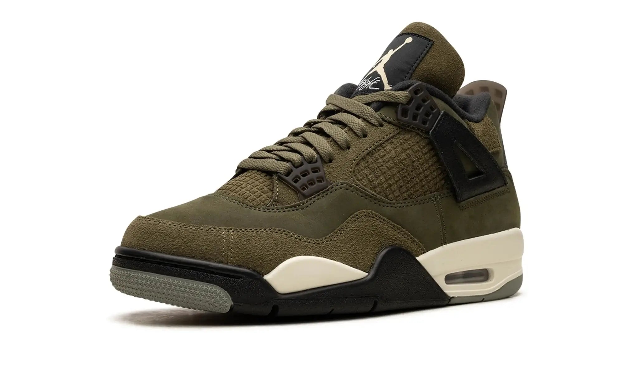 Tênis Air Jordan 4 Craft "Medium Olive" Verde - FB9927-200